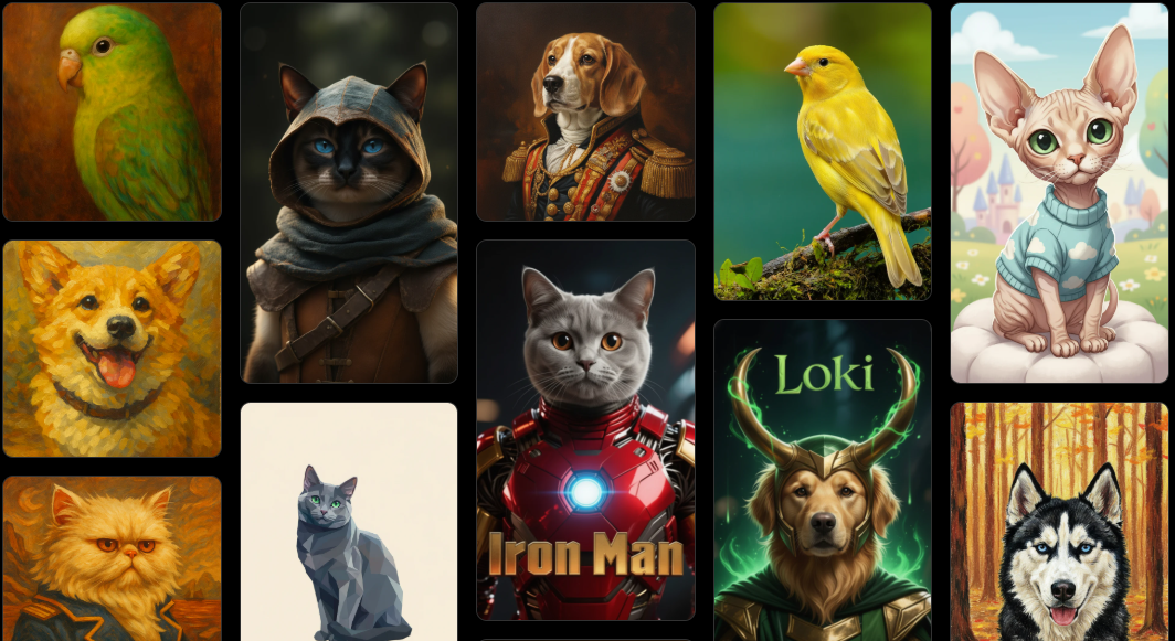 AI Pet Art Gallery